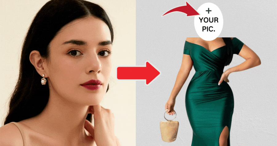 &iexcl;Haz clic gratis para este vestido verde de moda！👗