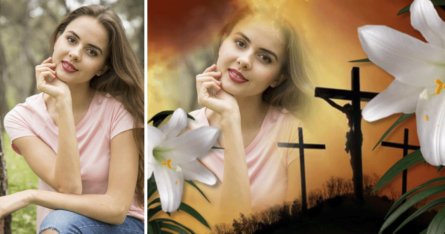 Add Your Photo To Celebrate The Good Friday