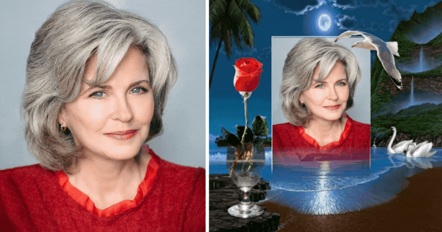 🥀 Sparkle Your Photo With Romantic Moonlight Beach Frame!