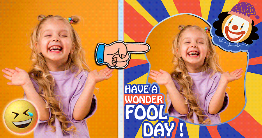 Laugh Out Loud With April Fool's Day Frame 😜