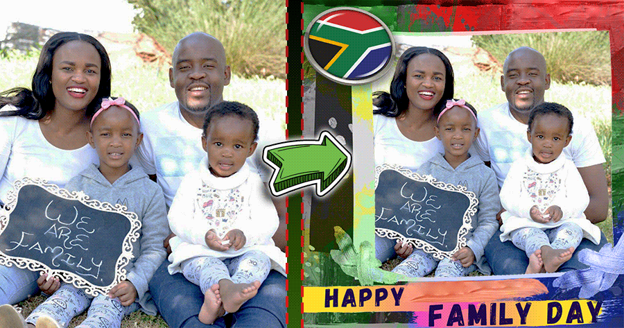 Strengthen The Bond With South African Family Day Frame!