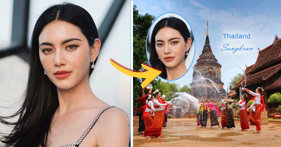 สร้างภาพของคุณในกรอบภาพเทศกาลสงกรานต์!