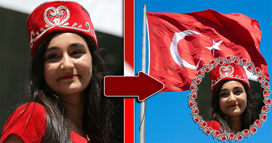 Show Your Love To Turkey With This Flag Frame