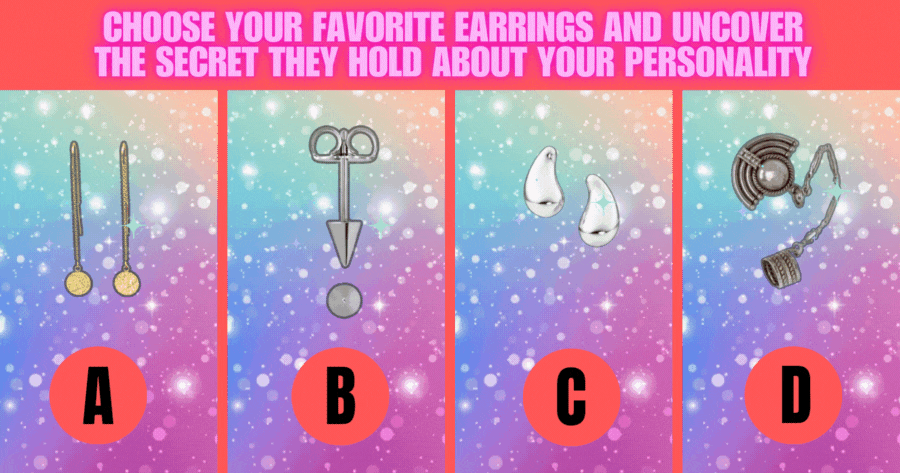 Choose Your Favorite Earrings And Uncover The Secret They Hold About Your Personality 💫💎