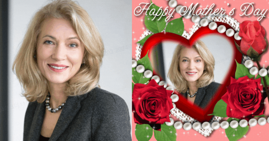 Ottieni il tuo portafoto per la festa della mamma con fiori!