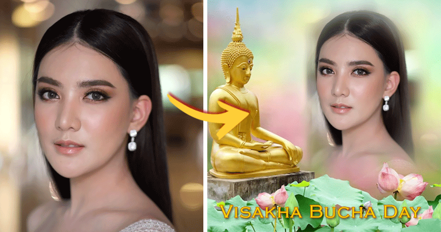 Celebrate Visakha Bucha Day Festival With Photo Effect!