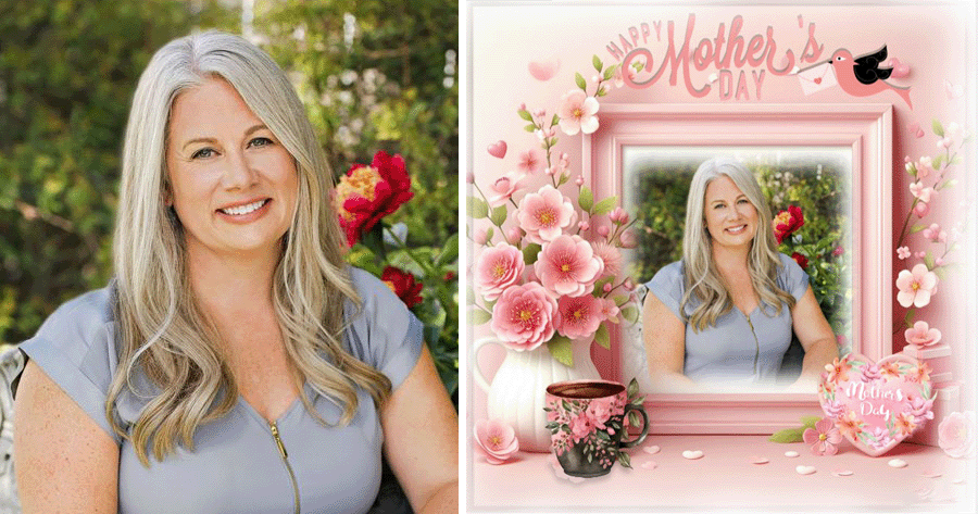 Feiern Sie den Muttertag mit diesem nachdenklichen Blumenfotorahmen!