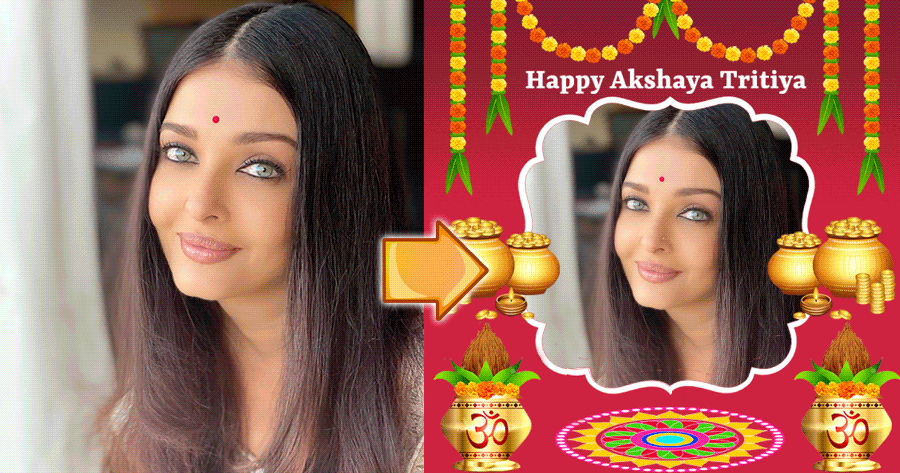 Free Generate Akshaya Tritiya Photo Frame