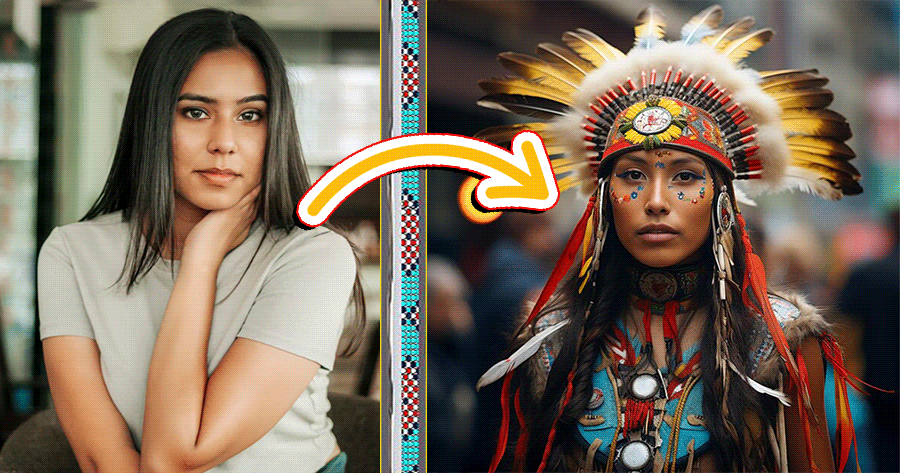 Wrap Yourself In Native Indian Traditional Costume