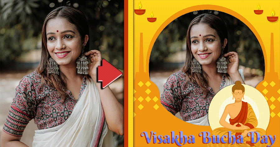 Reflect On Wisdom With Visakha Bucha Frame 🙏