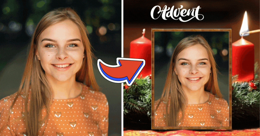 Upload Photos! Celebrate Christian Advent Day