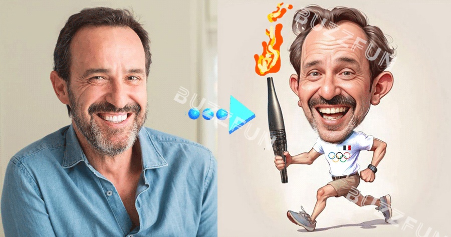 G&eacute;n&egrave;re des bandes dessin&eacute;es de porteurs de torche olympiques pour vous en 3 secondes