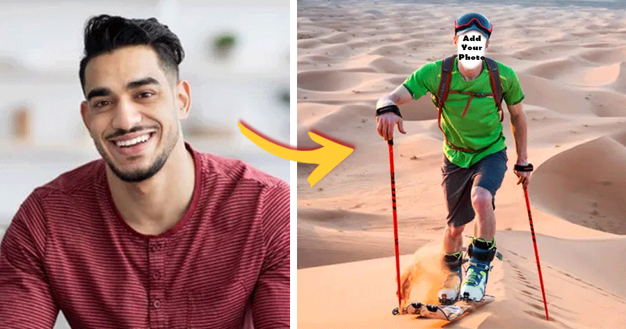 Transform Your Photo With Sand Skiing Photo For You!