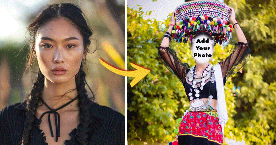 Transform Your Photo Using Native Indian Costume!