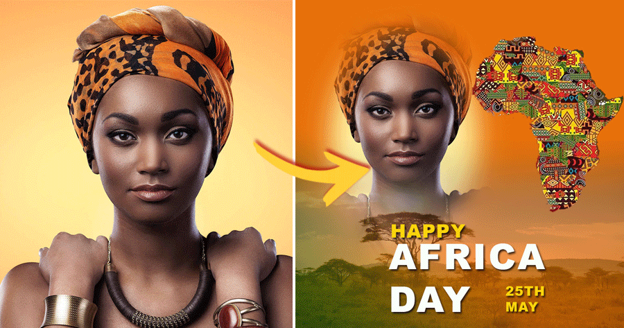 Celebrate Africa Day With Flag Photo Frame!