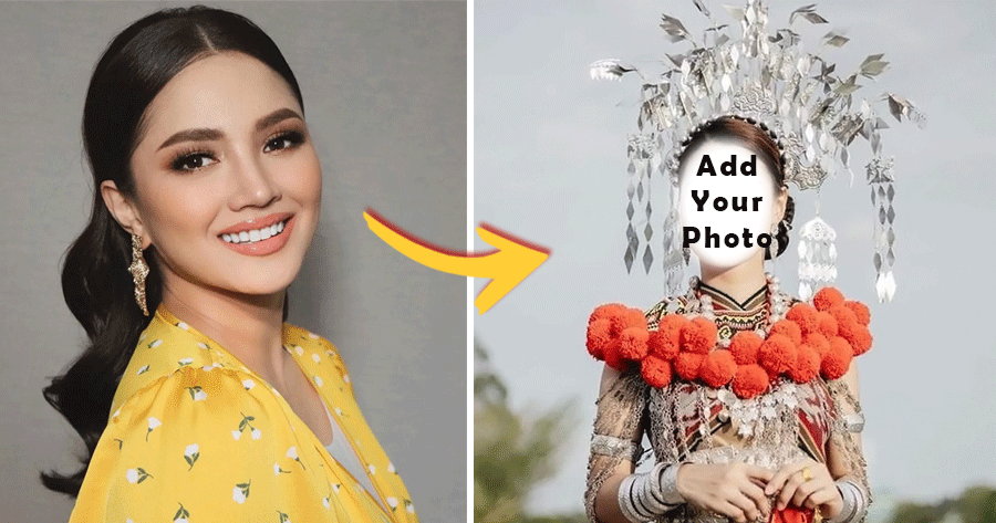 Customize Your Photo Using Malaysian Special Dress