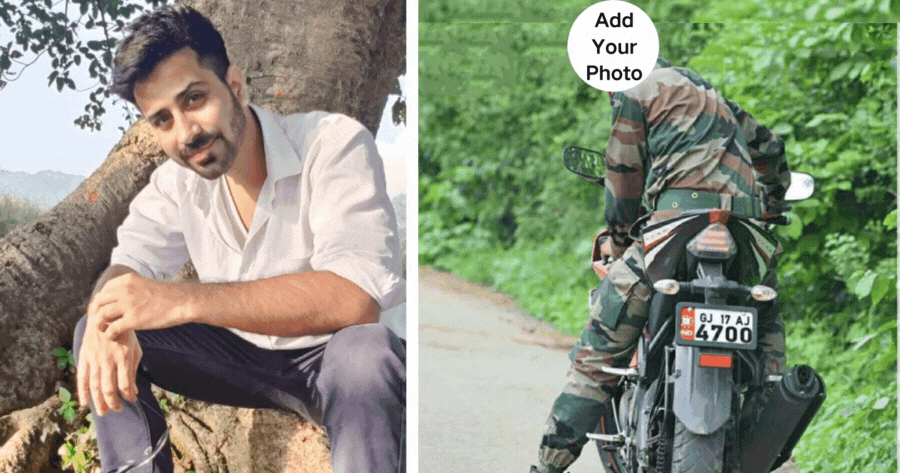 Riding Motorcycle With The Soldier Costume