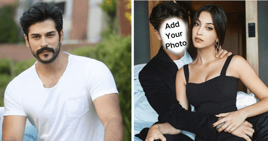 G&uuml;zel &Ccedil;ift Fotoğrafı Yaratmak İ&ccedil;in Fotoğrafınızı Ekleyin &Uuml;cretsiz