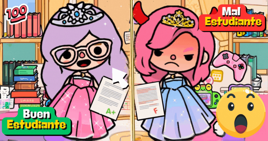 Buen Estudiante Vs. Mal Estudiante | &iquest;Qu&eacute; Eres En Toca Life World? ✏️📚