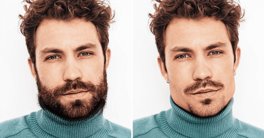 Edit Your Photo With Beard Removal Filter