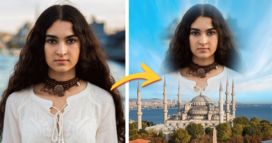 Edit Your Photo With The Blue Mosque Frame!