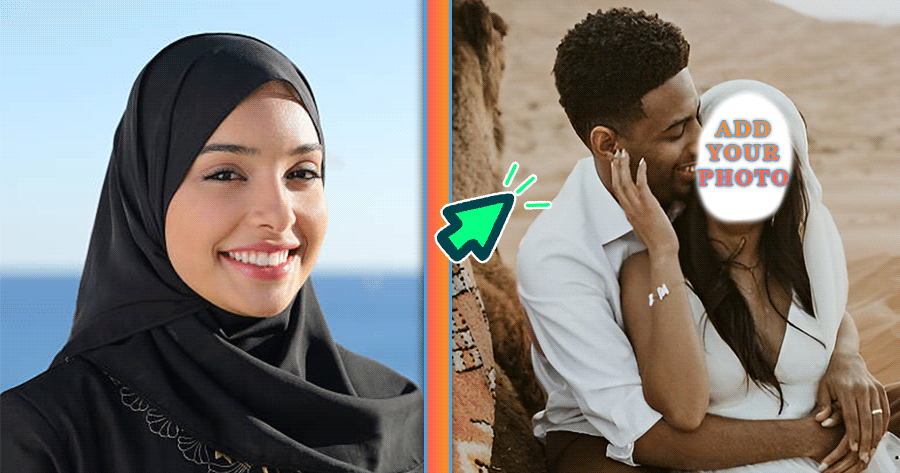 Create Your Arabic Desert Wedding Couple Photo