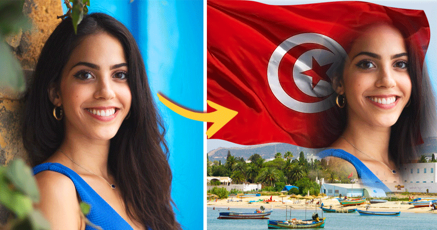 Celebrate Republic Day In Tunisia With A Flag Frame Photo!