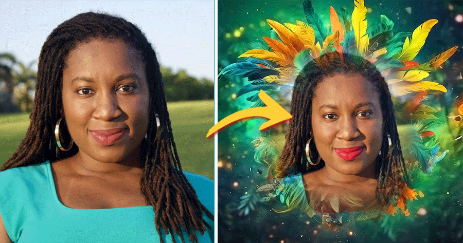 Elevate Your Photo With Caribbean Carnival Frame!