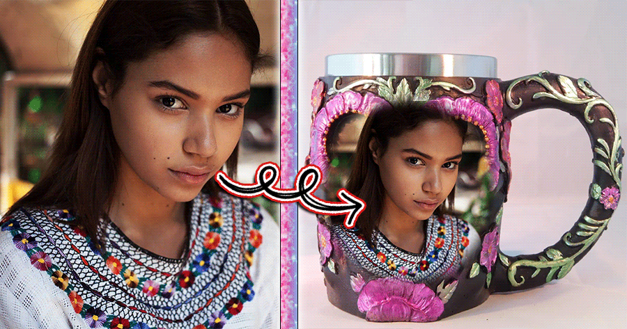 Add Your Picture Into The Skull Art Mug!