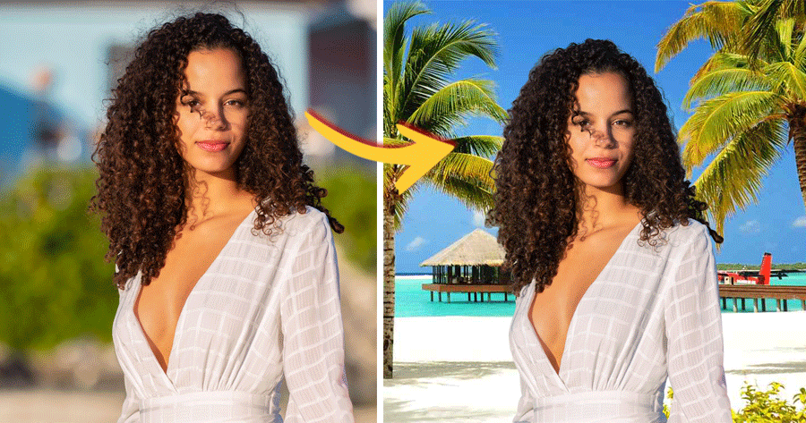 Laden Sie Ihr Foto mit dem perfekten Strandurlaubsfoto hoch