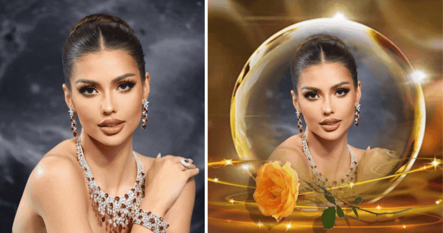 Let Your Photo Shine With Golden Ball Frame!