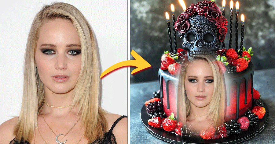 Add Your Photos With Skull Cake For Day Of The Dead!
