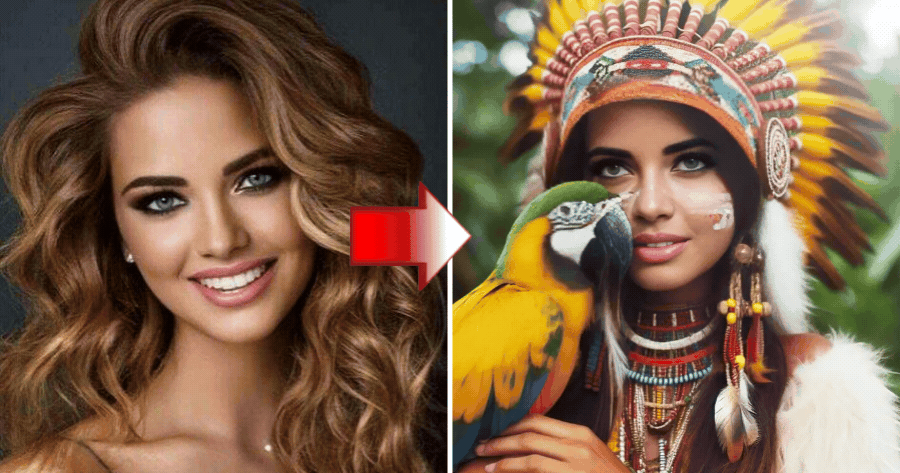 Gere Sua Foto Com Traje Ind&iacute;gena