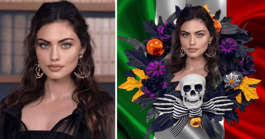 Day Of The Dead Wreath Frame | Add Your Photo!