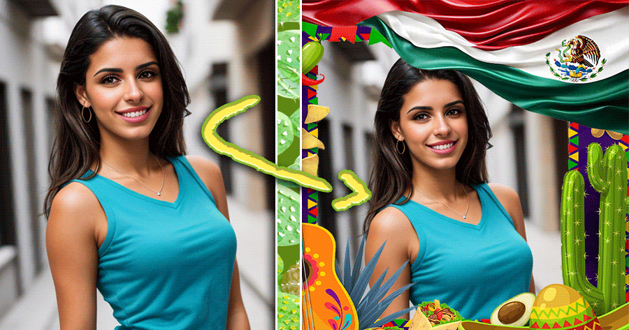 Celebrate Mexico&rsquo;s Spirit With This Cactus & Flag Frame!