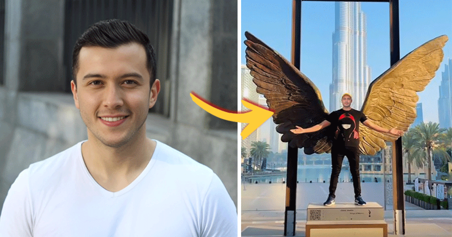 Add Your Photo With The Wings Frame