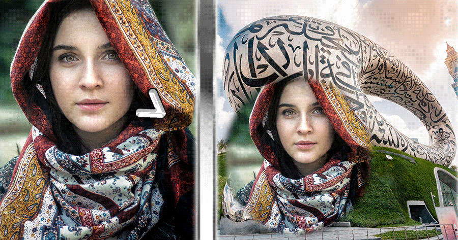 Add Your Photo To Dubai Museum Of Future Frame!