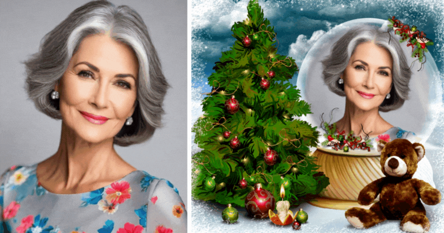 Edit Your Photo With Our Christmas Tree Frame!