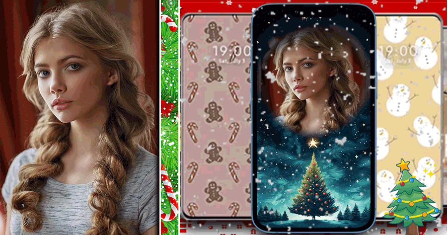 Traga Alegria ao Seu Telefone com Papel de Parede de Natal