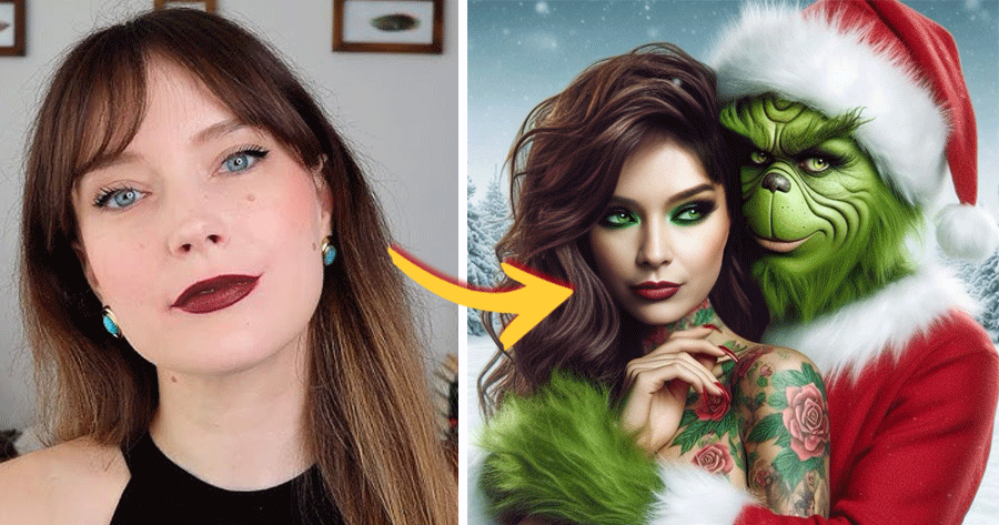 Adicione O Grinch &Agrave;s Suas Fotos Para O Natal