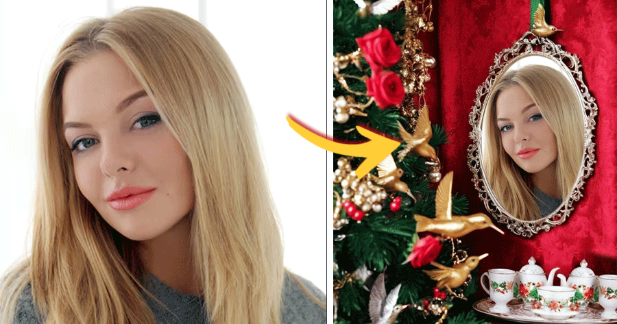 Turn Your Pictures Into A Christmas Mirror