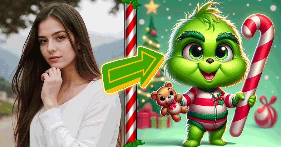 See Yourself As Adorable Baby Grinch With This Filter