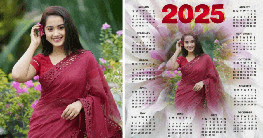 Customize Your Photo With 2025 Calendar Effect!