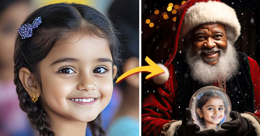 Gerar Suas Fotos de F&eacute;rias com o Papai Noel Africano