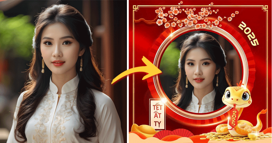 Welcome Tết 2025 With Joyful Photo Frames!