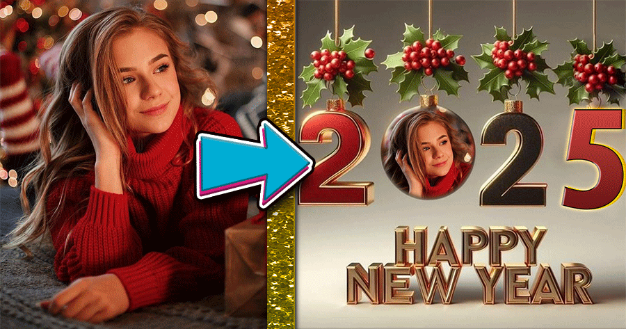 Start New Year 2025 With Vibrant New Year Frame 🌟