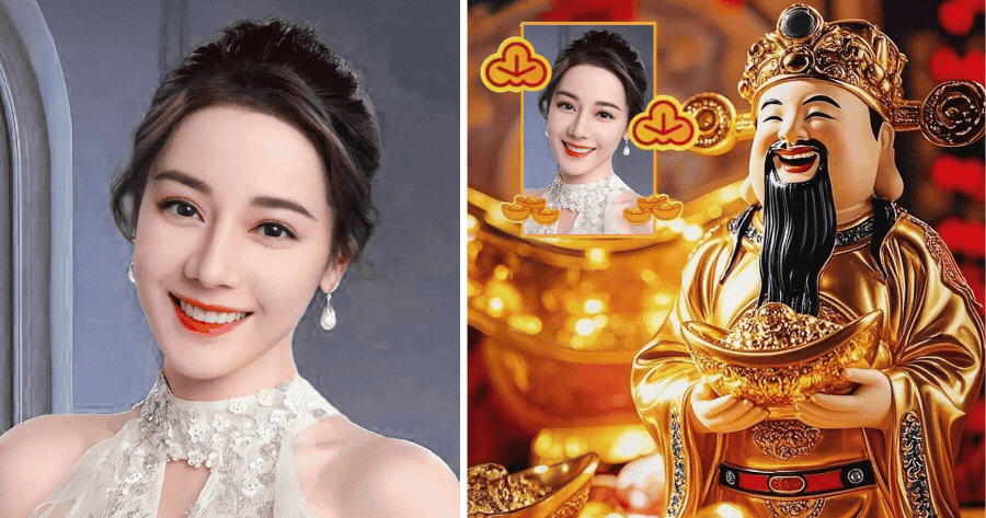 God Of Wealth Frame | Add Your Photo To Get Good Luck In 2025!