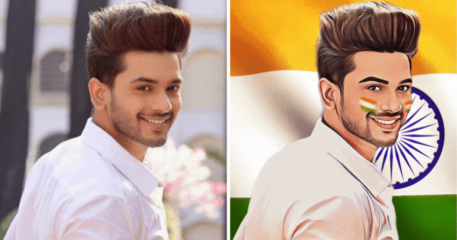 Celebrate Republic Day With Flag Frame