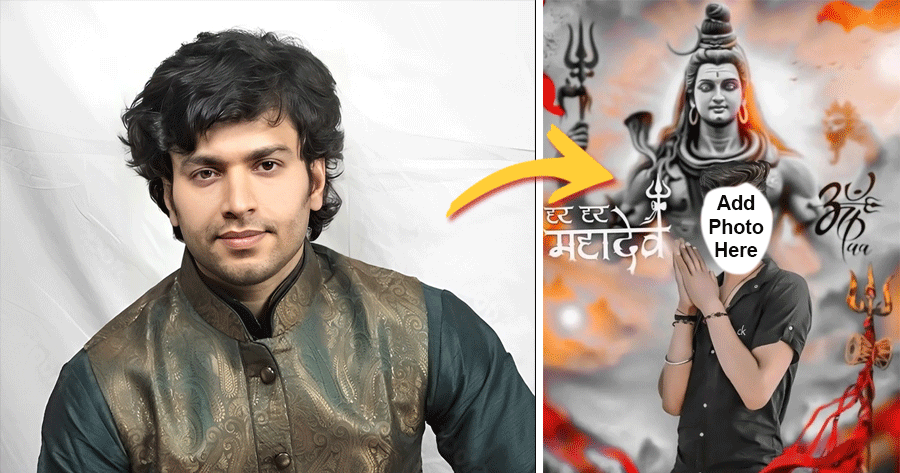 Add Your Photo With Maha Shivratri Background