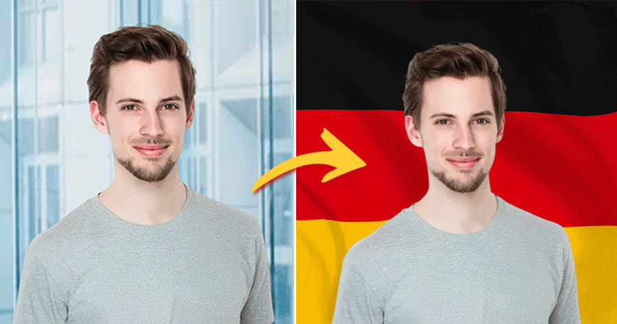 Add Your Photos With German Flag Effect!